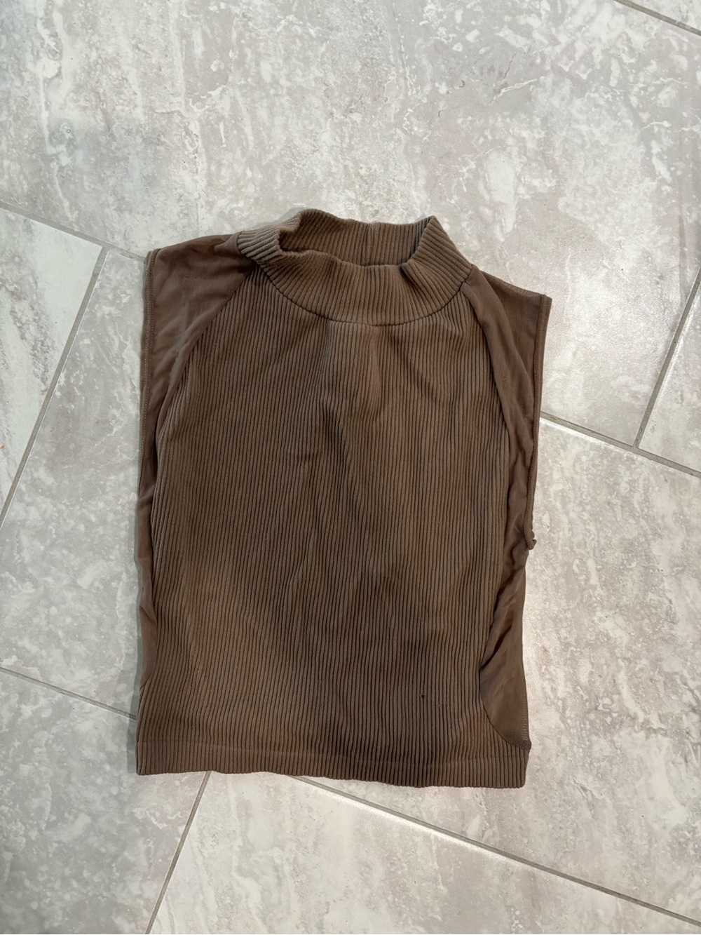 Brown halter top